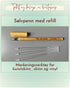 Silver pen - Marking span with silver ink for artificial leather, leather and vinyl