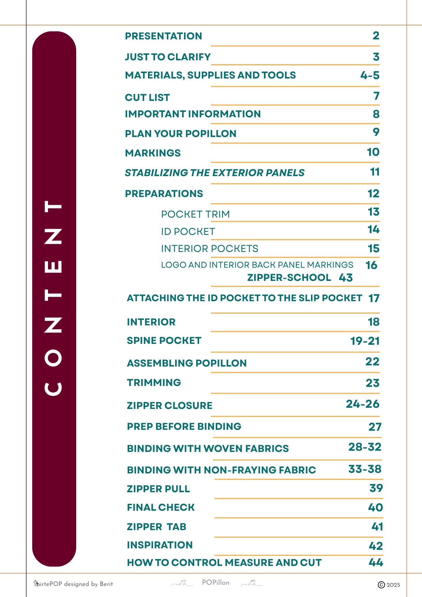 POPillon Travel organizer   english version