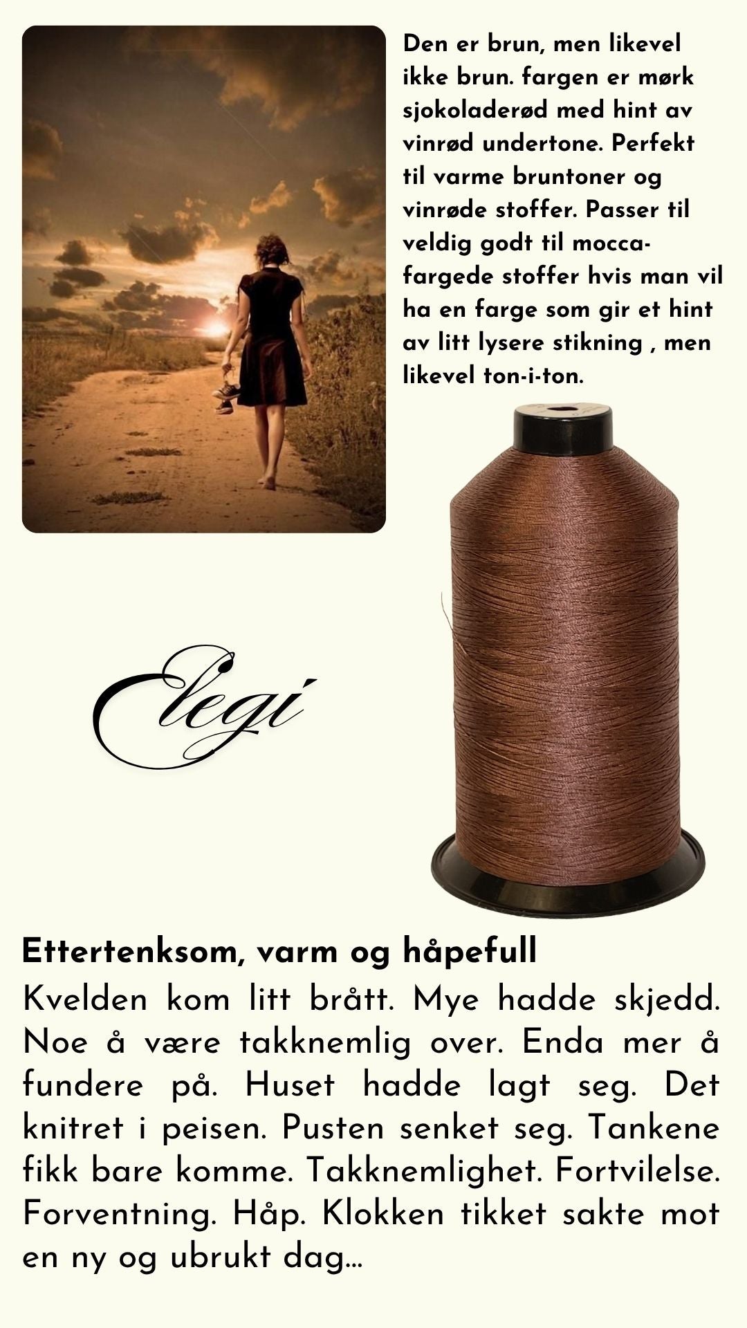 Ensfarget tråd tex 70