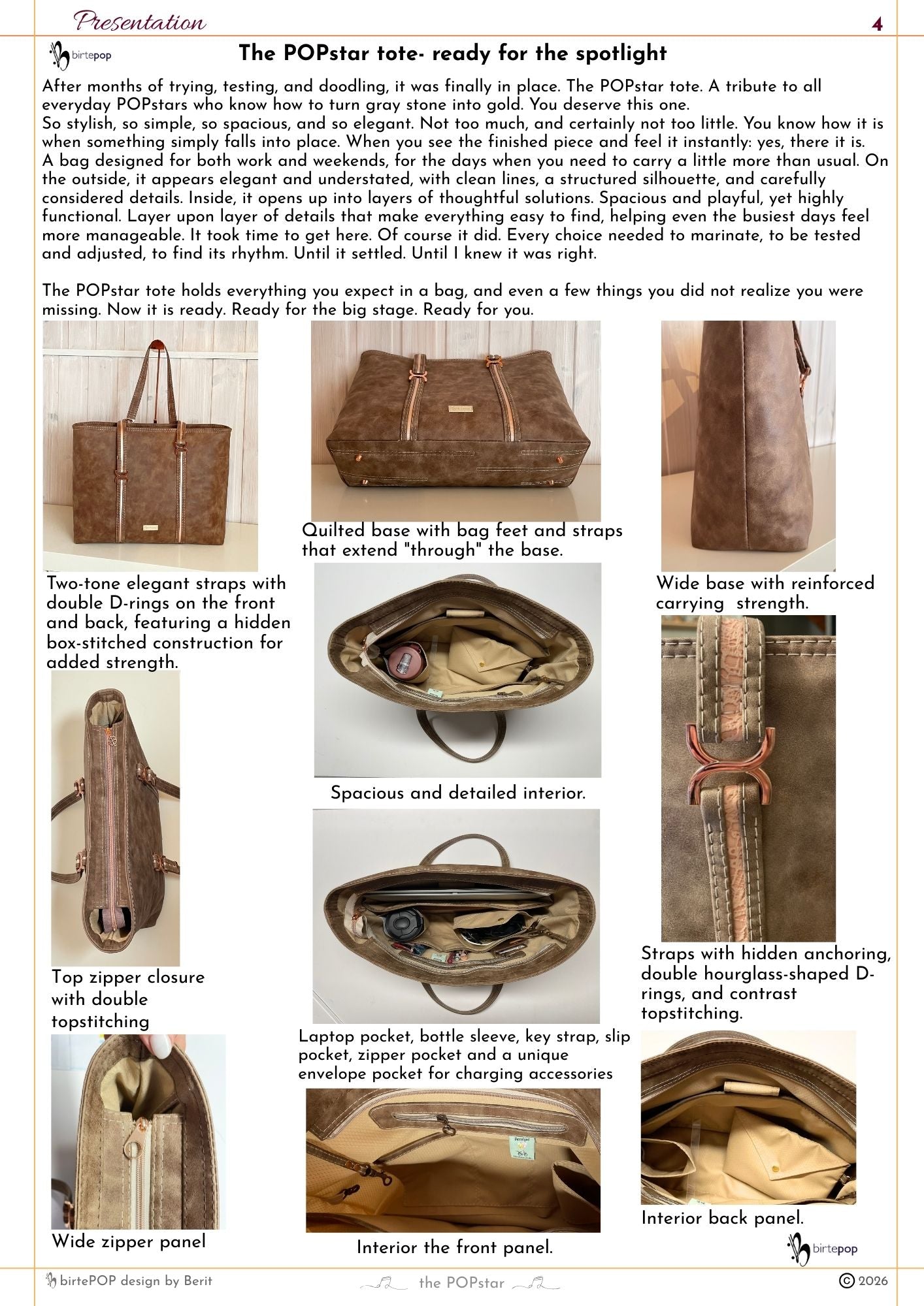 The POPstar tote english pattern