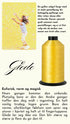 Bonded polyester thread in two thicknesses