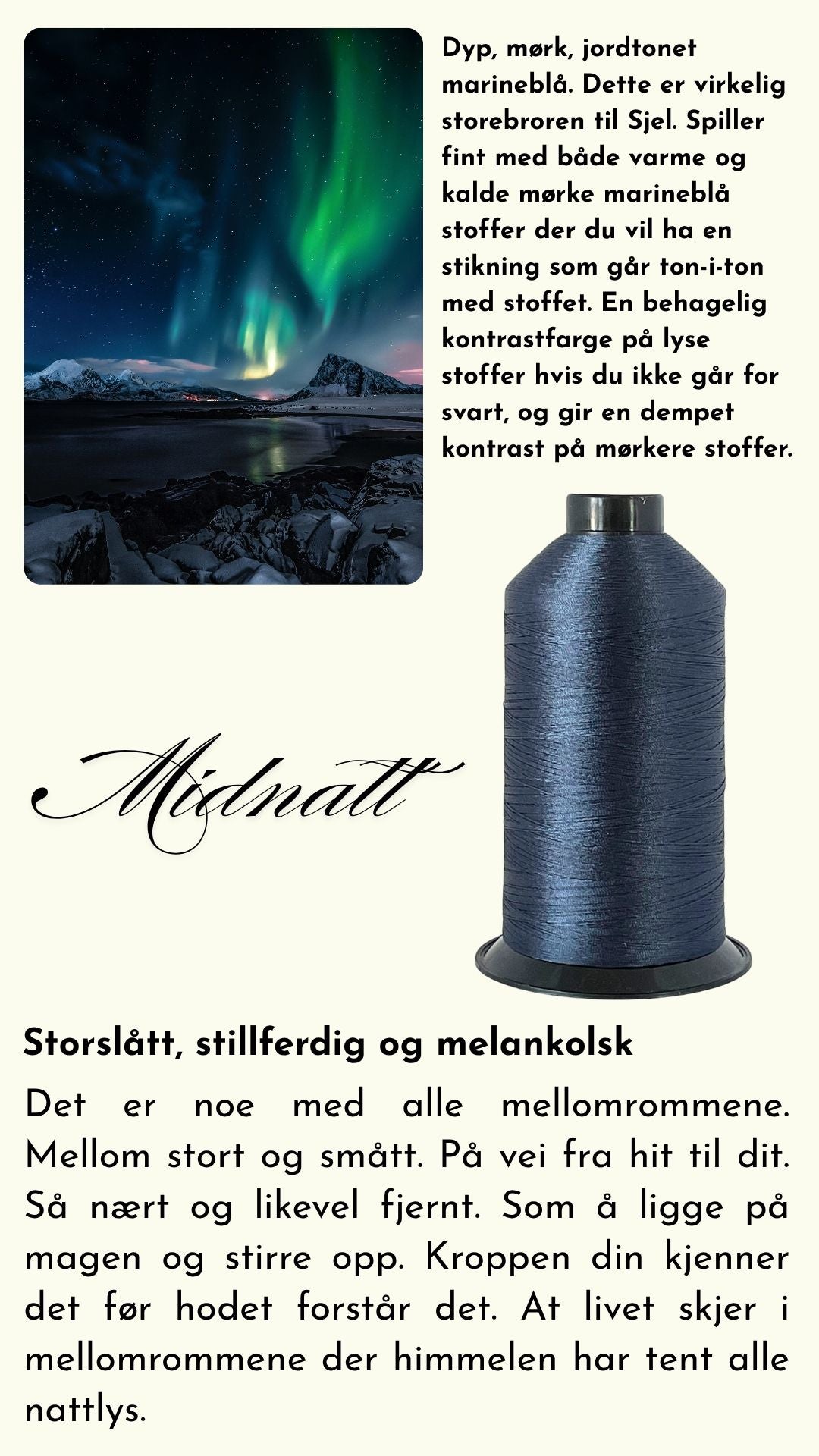 Ensfarget tråd tex 45 2000 m
