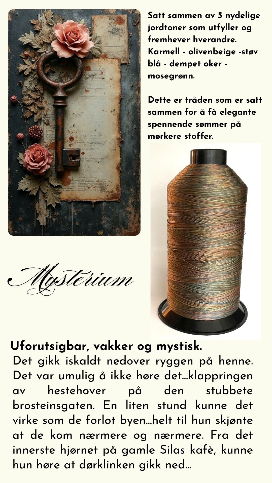 Ensfarget tråd tex 45