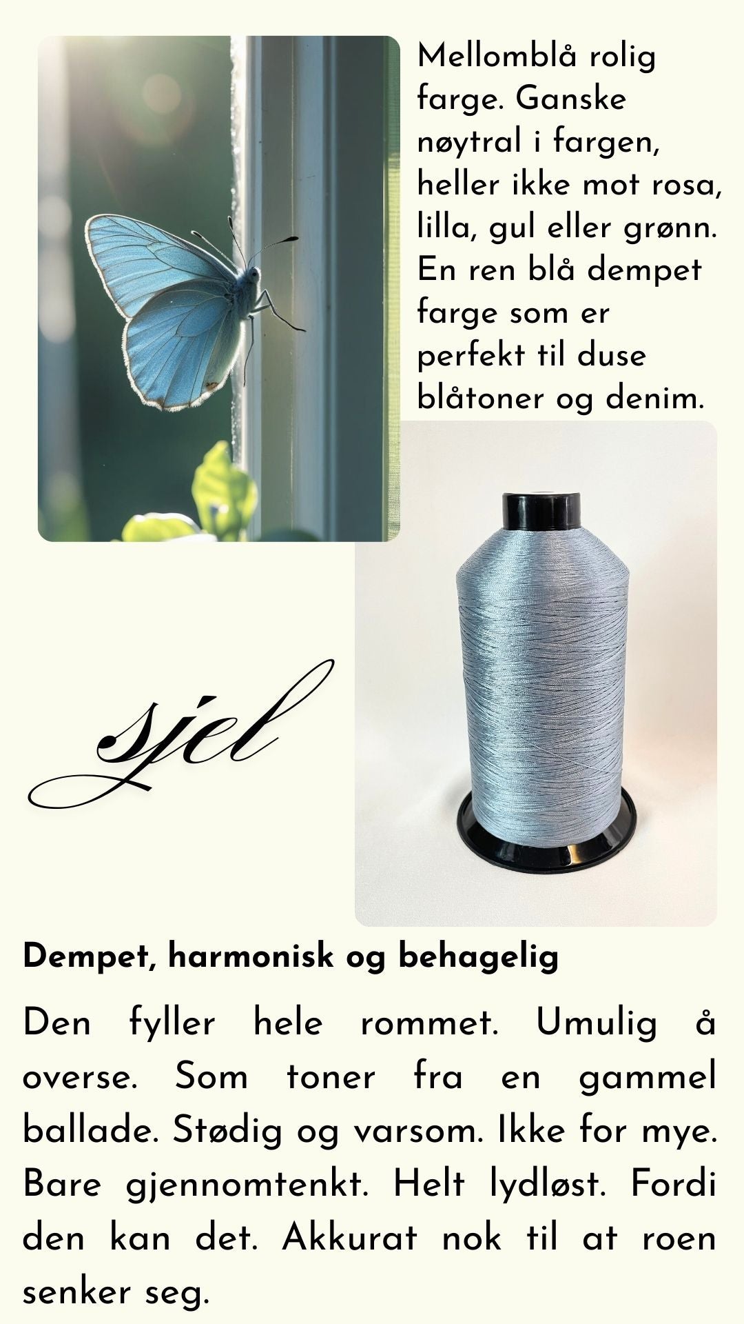 Ensfarget tråd tex 45