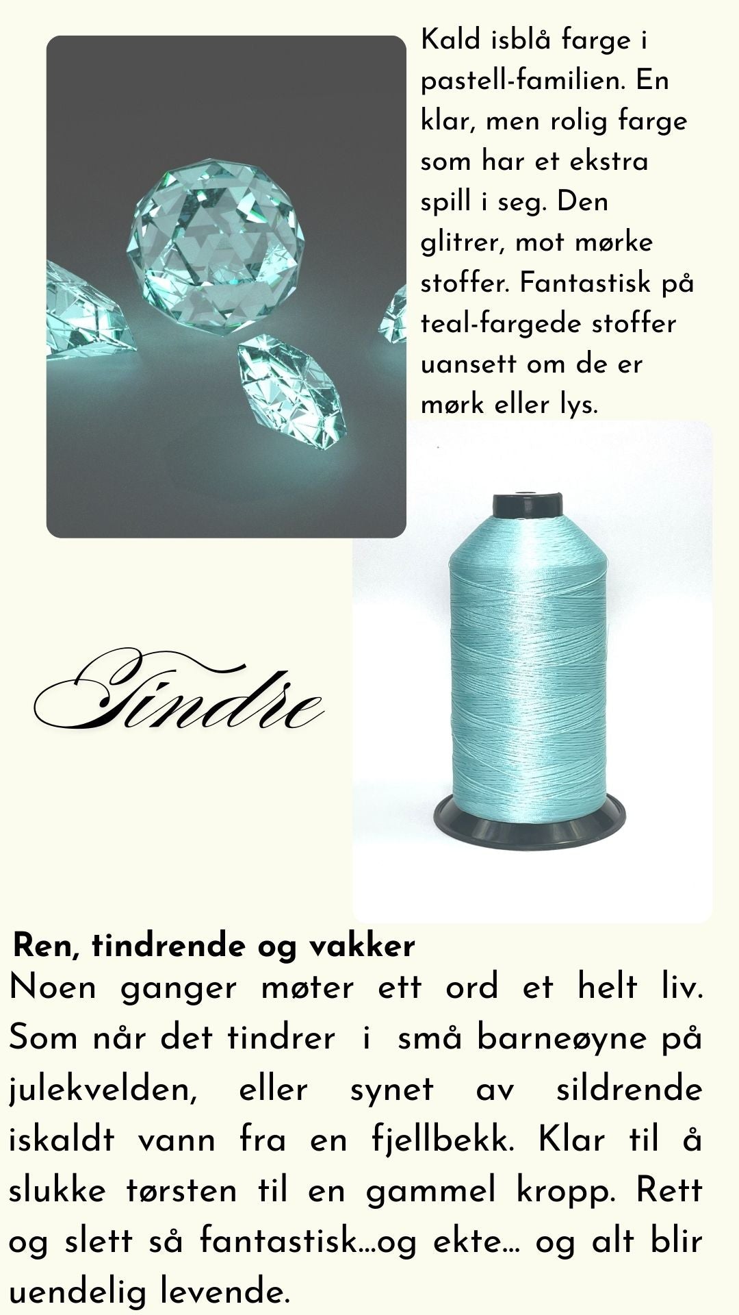 Ensfarget tråd tex 70