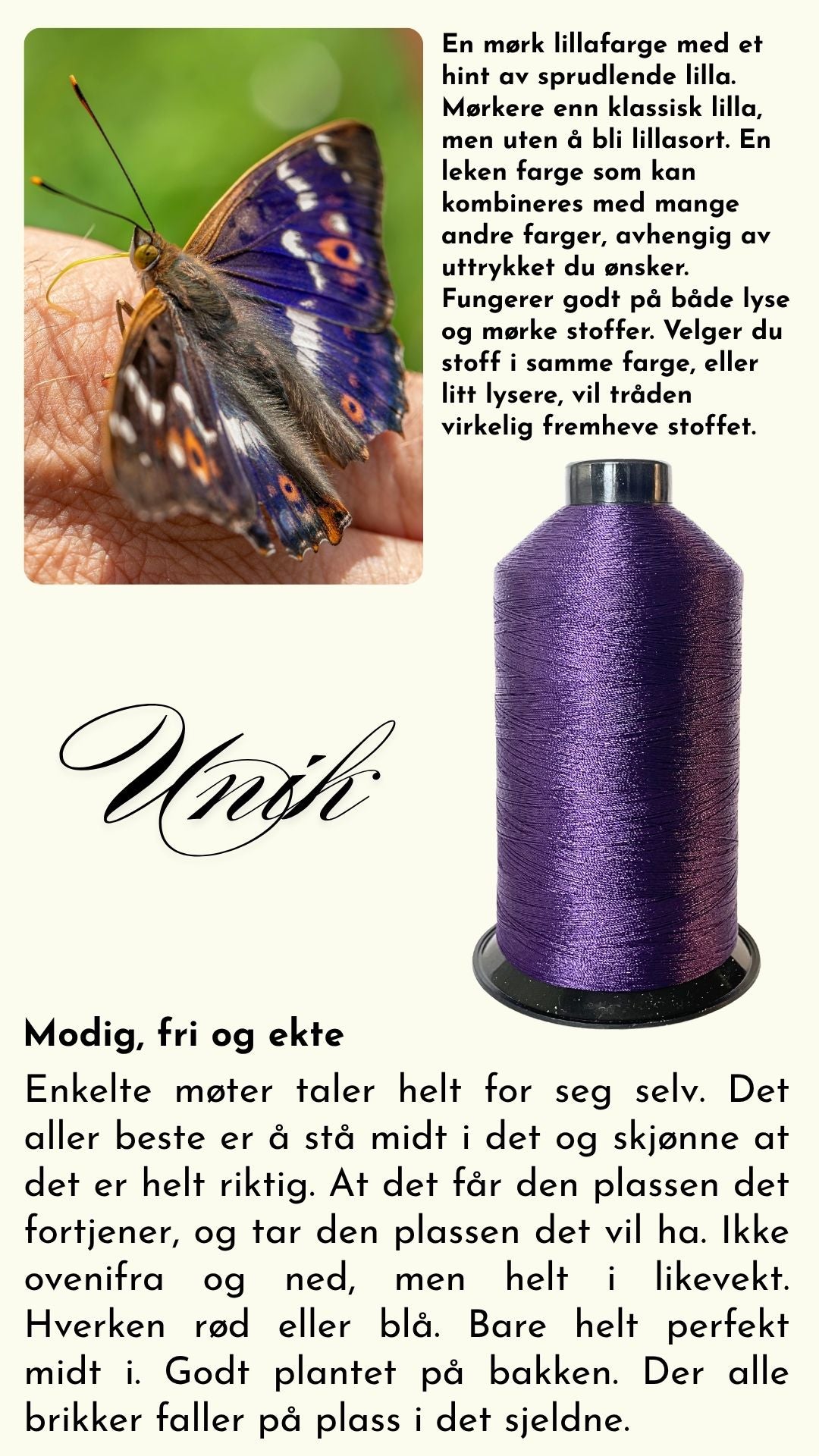 Ensfarget tråd tex 45 2000 m