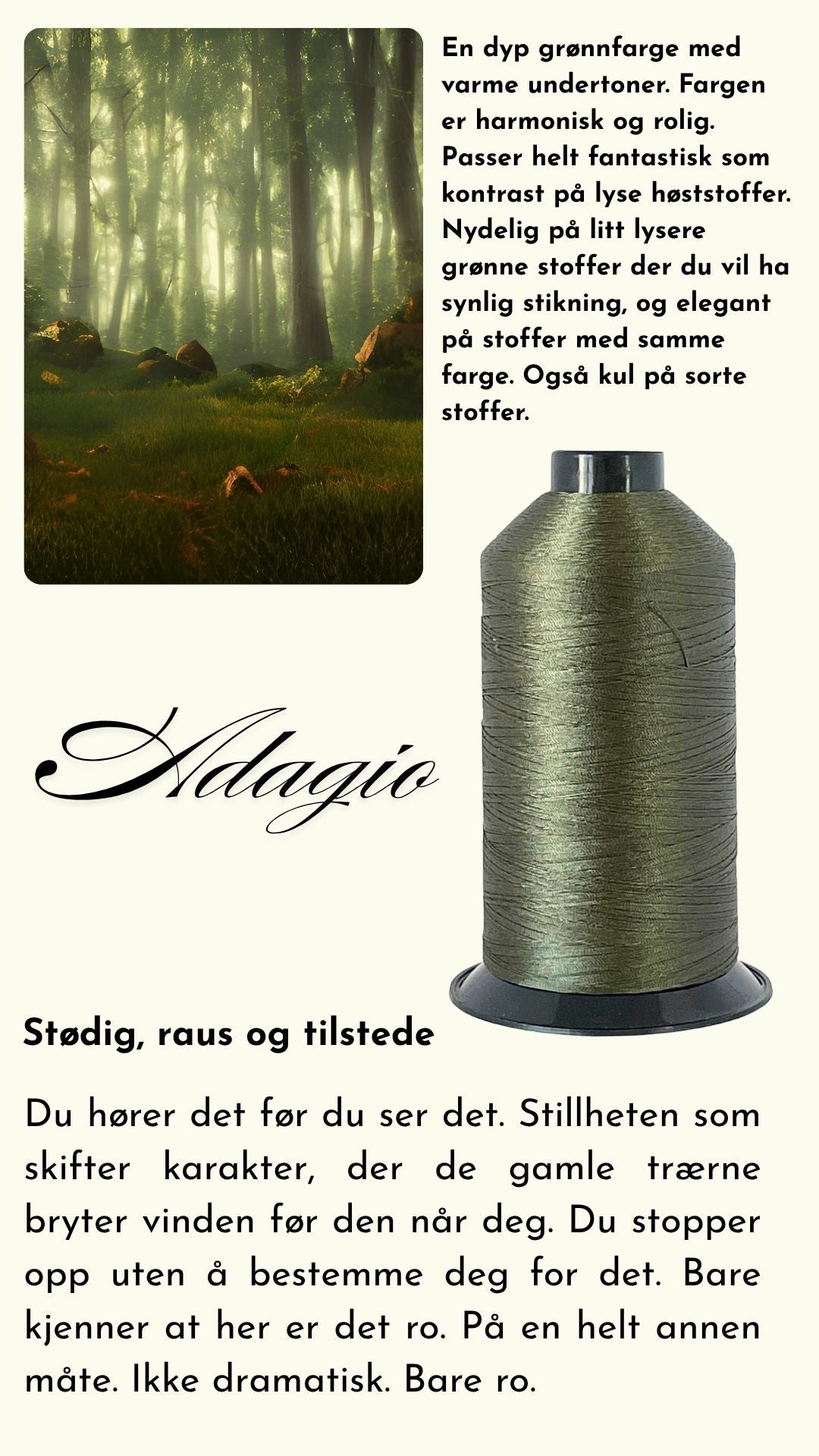 Ensfarget tråd tex 70 3000 m